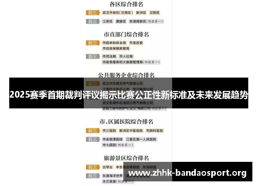 2025赛季首期裁判评议揭示比赛公正性新标准及未来发展趋势