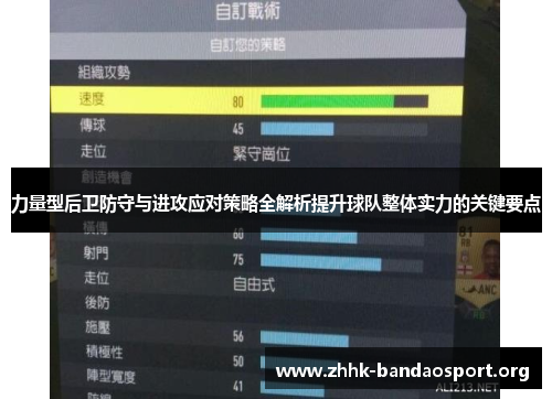 力量型后卫防守与进攻应对策略全解析提升球队整体实力的关键要点